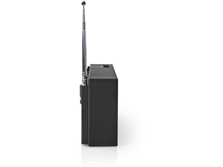 Bærbar FM-radio - AM/FM, Batteri, Analog, Sort