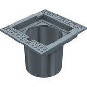 Duco 280 x 320 mm rendestenskarm, flydende, 4-flanget, SG SORT