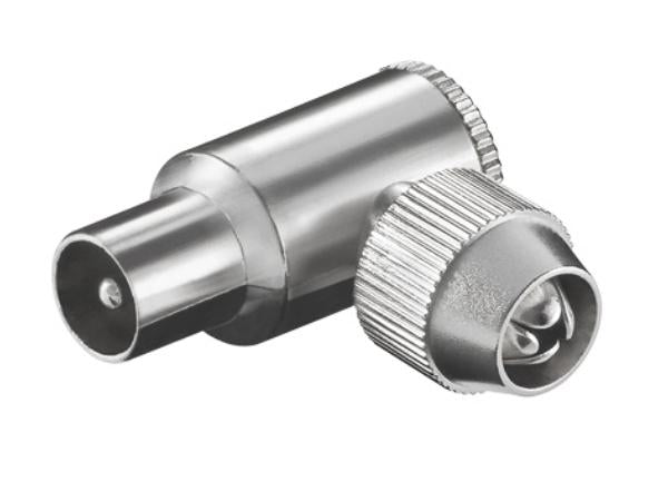 TV antennestik - Han 90° metalhus, Skruetype