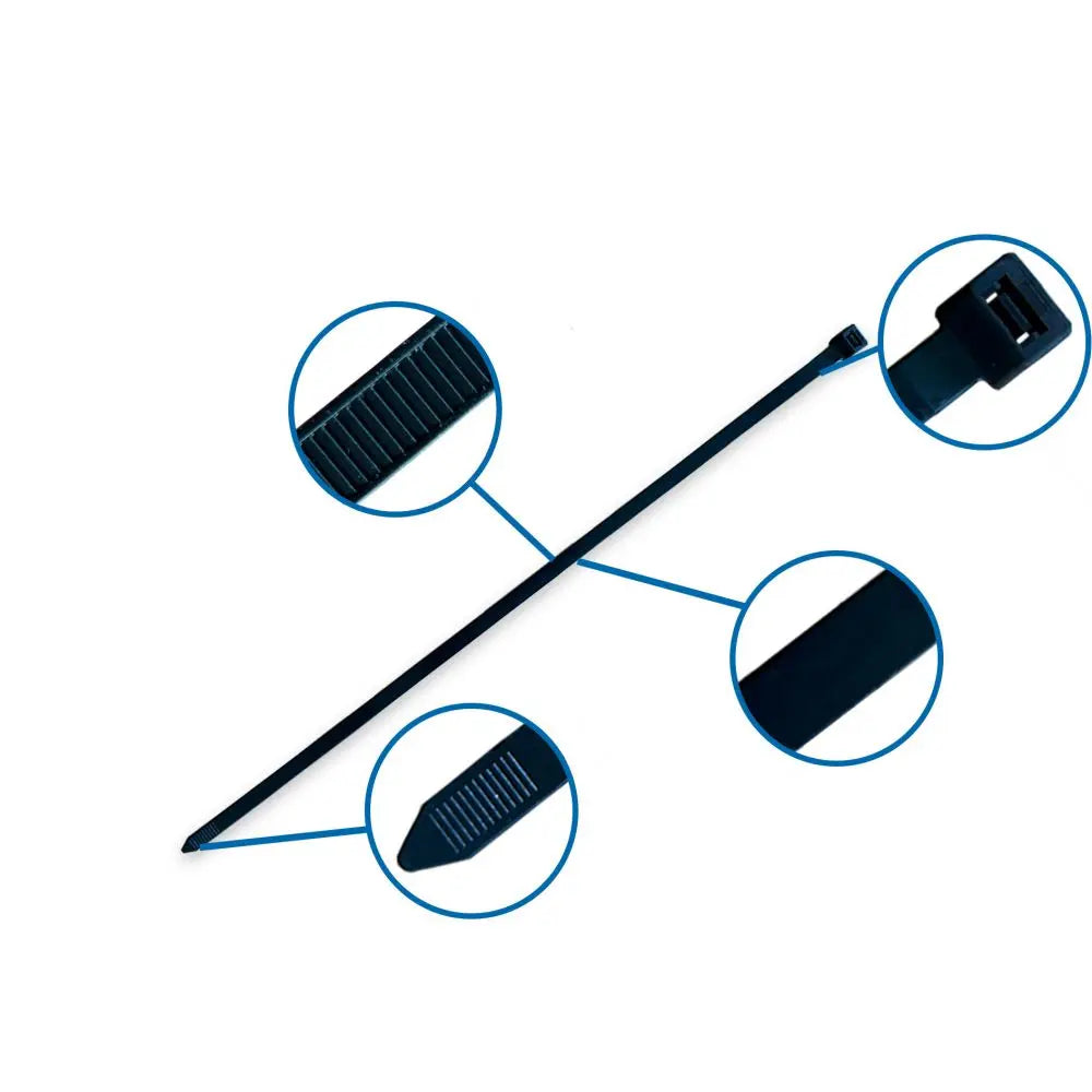 Strips / Kabelbinder 7,6x540mm. sort - 100 stk.