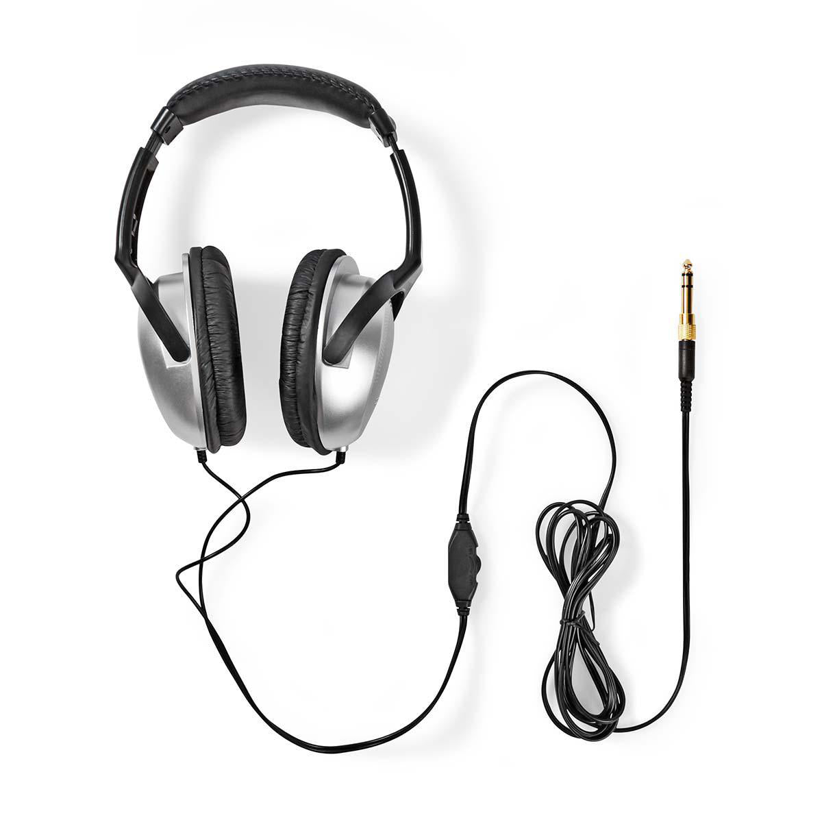 HiFi hovedtelefon m. volumenkontrol, 3,5mm JACK