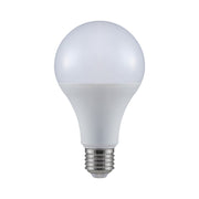 20W LED pære E27 - A80, plastik, 4000K, 2452lm - Energibesparende belysning med varmt hvidt lys til stor fatning (E27)