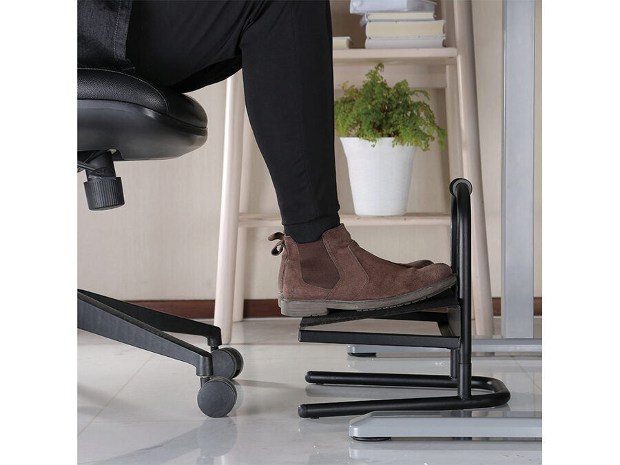 Fodskammel - Højdejustérbar, Sort