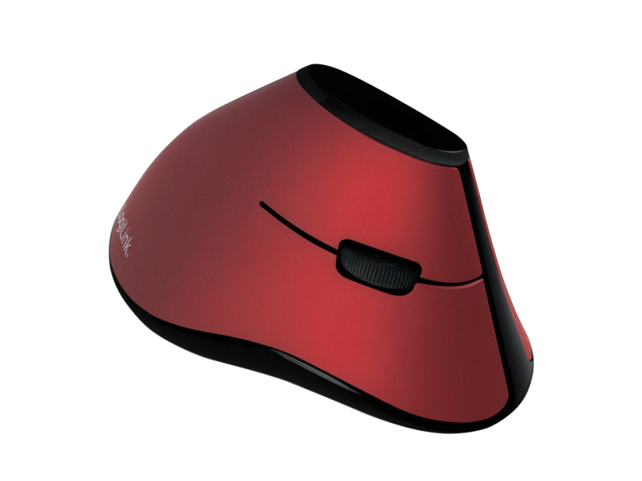 2.4G trådløs mus - Ergonomisk, vertikal, bordeaux Rød