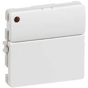 Fuga Svagstrømstryk 2 slutte og 1 lysdiode hvid