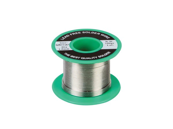 Blyfri loddetin - 99,3%Sn% 0,7%Cu, Ø1mm (100g)