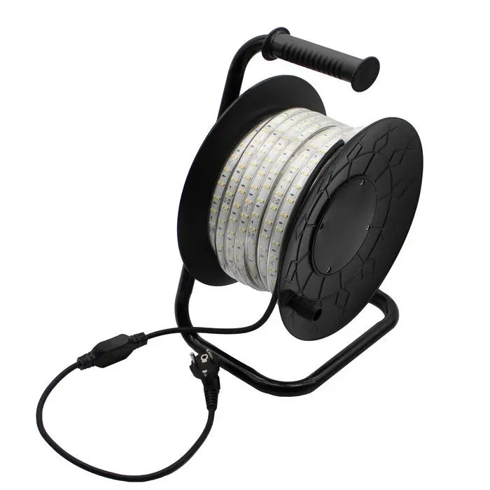25m Arbejdslys LED strip på tromle - 230V, IP67, 120 LED/m, 9W/m, 1320 lm/m