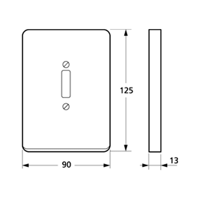 Dansk Flerpolet system tilbehør blænddæksel hvid