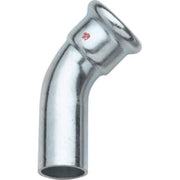 15 mm TURBO Steel bøjning 45G. muffe/nippel