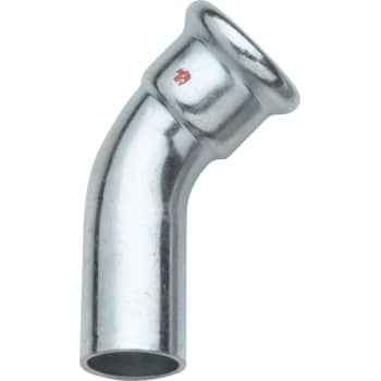 15 mm TURBO Steel bøjning 45G. muffe/nippel