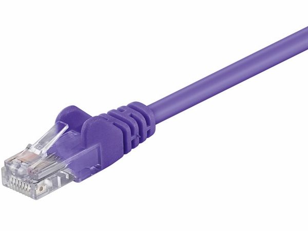 UTP netværkskabel - CAT5E, 2 x RJ45, Violet (2m)