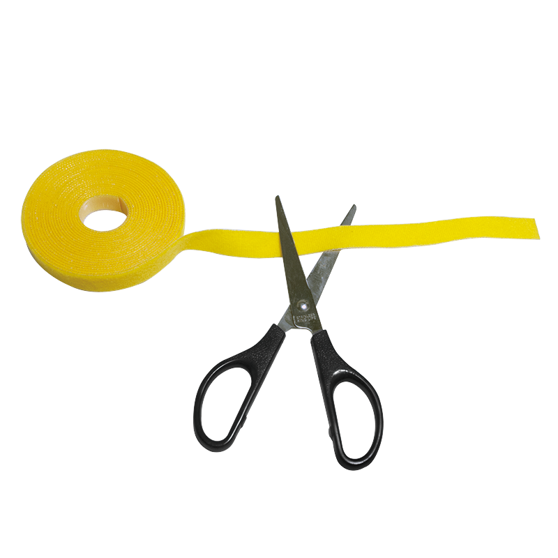 Velcro kabeltape - 16mm bredde, Gul (4m)