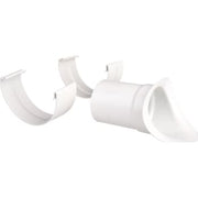 Plastmo tudstykke - justerbart, 11", Ø75mm, hvid