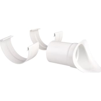 Plastmo tudstykke - justerbart, 11", Ø75mm, hvid