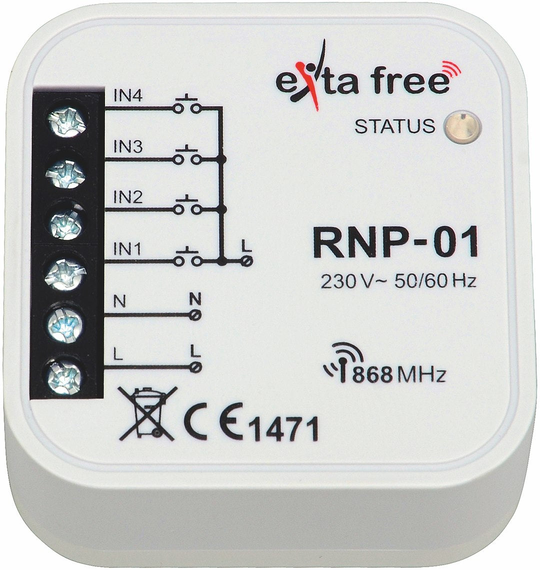 SENDER 4-KANAL 230V 868MHZ