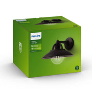 Cormorant wall lantern black 1x42W 230V