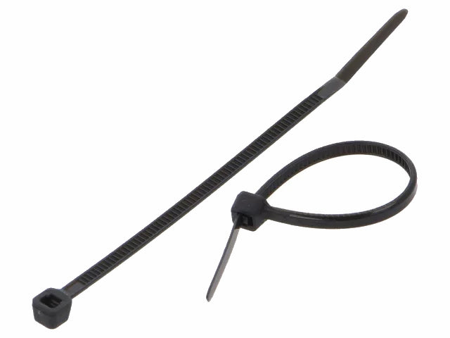 Kabelstrips - 2,5x60mm, Sort (100 stk.)