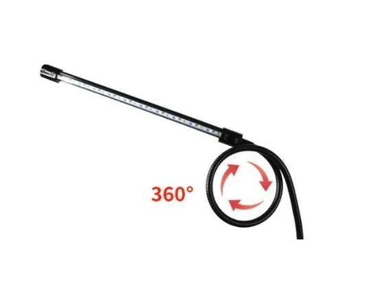 LEDlife vækstlys med stativ - Sort, 4 lamper, justerbar højde, fleksible arme