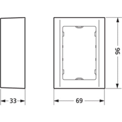 LK Fuga softline underlag 1½ modul hvid