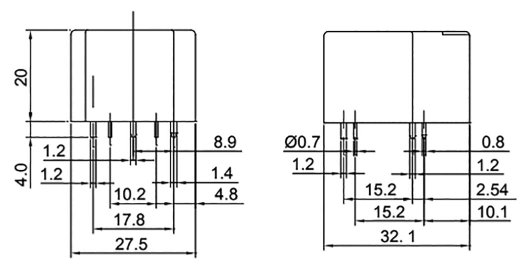 Heavy duty relæ - 12Vdc, 250Vac / 30A (SPST-NO)