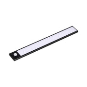 2W LED skabslys med PIR sensor, 3000K, sort finish, IP20 kvalitet - Ideel til skabe og skuffer i hjemmet.