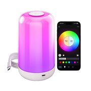 RGB+CCT LED Bord/Natlampe - Bluetooth, Hvid, Touch Dæmpbar, IP20 Indendørs, 5W, RA80, 5V DC USB Input