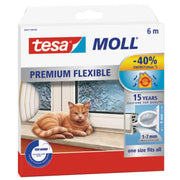 tesamoll® silikonetætningsliste O-profil 6mx8,5mmx9mm hvid