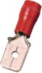 Isoleret spadestik rød 6,3x0,8 0,5-1mm2
