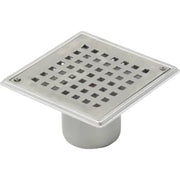 BLÜCHER 75 mm afløbsskål til beton, uden studs, lodret