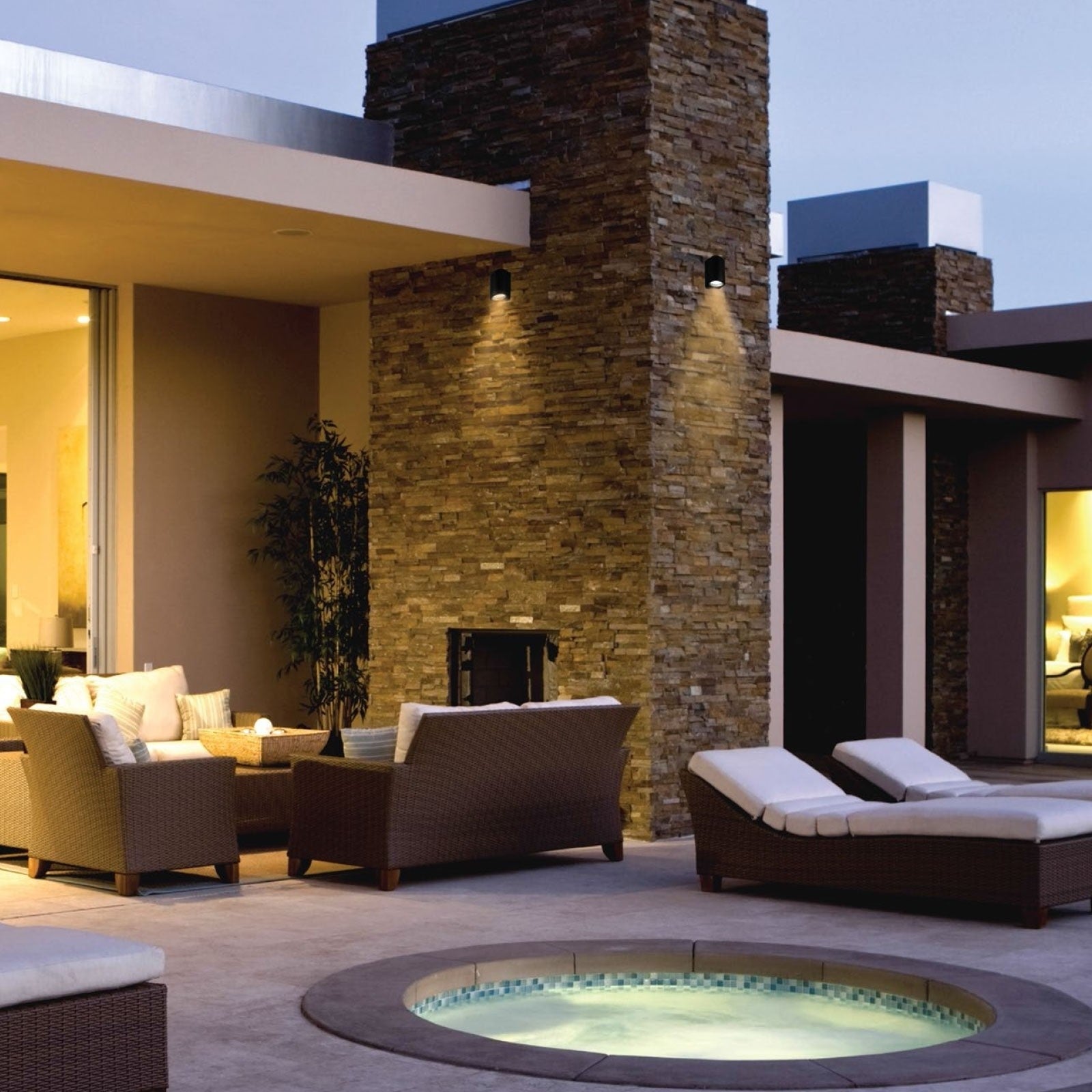 PARETE 2xGU10 væglampe sort