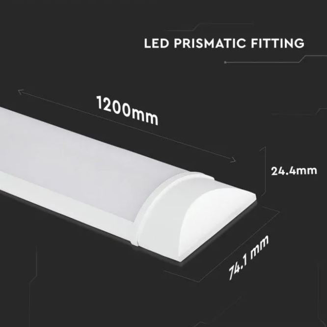 LED loftarmatur 30W 4000K 120cm