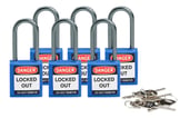 Hængelås safety padlocks - Compact. blå aluminium KD