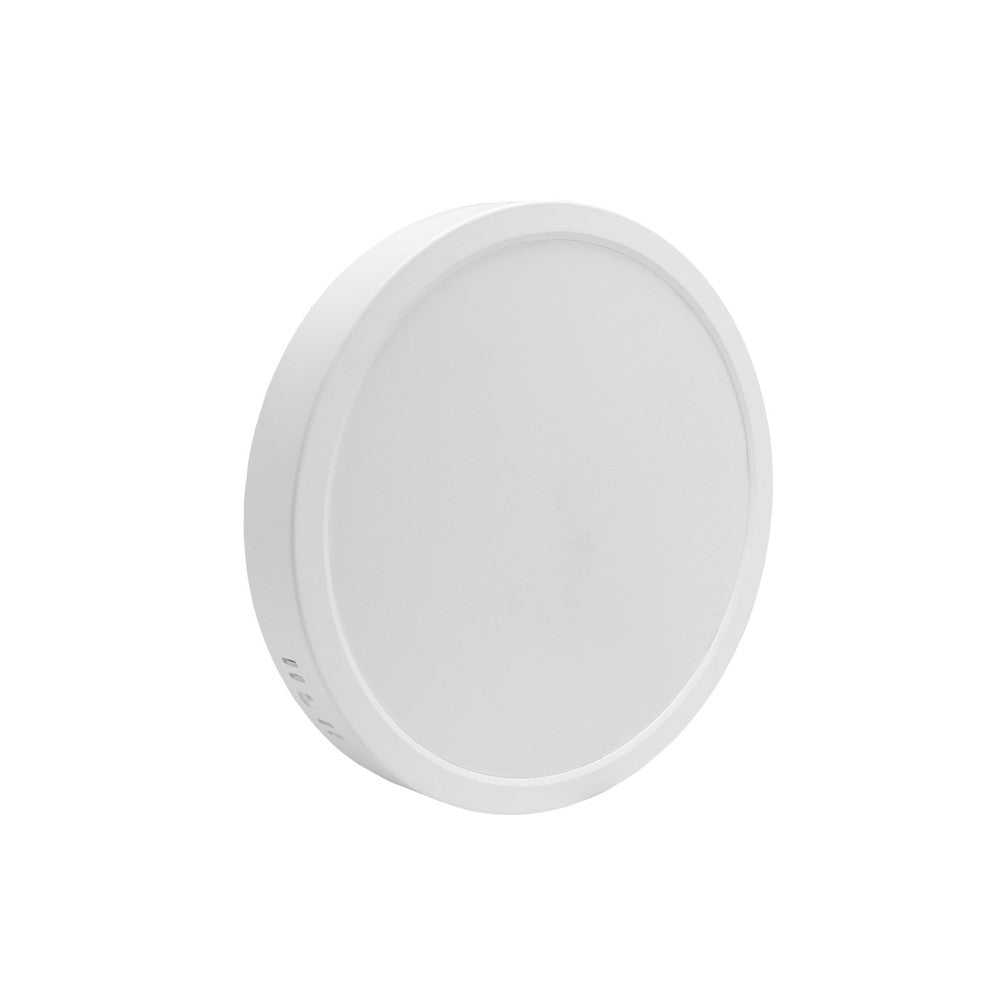 Spectrum 24W LED loftslampe - Ø29cm, H. 3,8cm, hvid kant, inkl. lyskilde (2650lm, RA80, 230V)