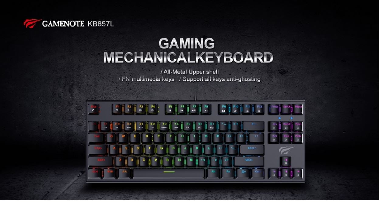 Havit KB857 TKL RGB Gaming Keybord.