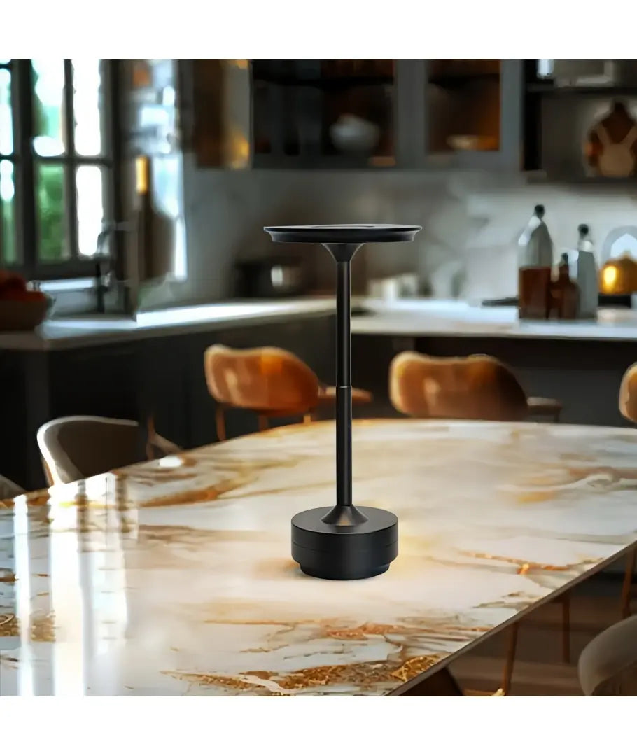 Sort LED bordlampe med touch-dæmpning og justerbar farvetemperatur (CCT) - 5W, 500lm, RA80, IP20