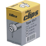 Clips 5-7 20mm sømlængde sort - 100 stk