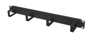 Kabelmanagement metal 19" 1U sort