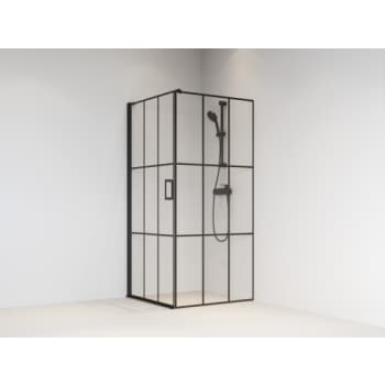 Brasta Kristina Svingdør M/fastvæg 90x90x200 Højreside cube