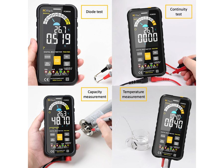 PCW03A Digital Multimeter, Smart, Sand RMS