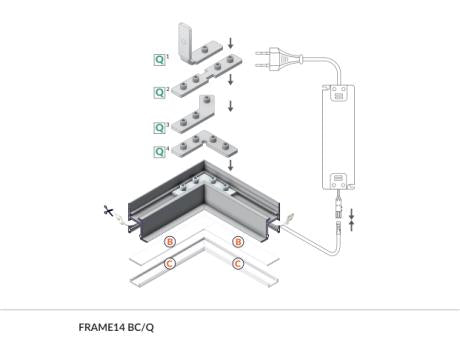 DIOFLEX FRAME14 90 grader vinkel