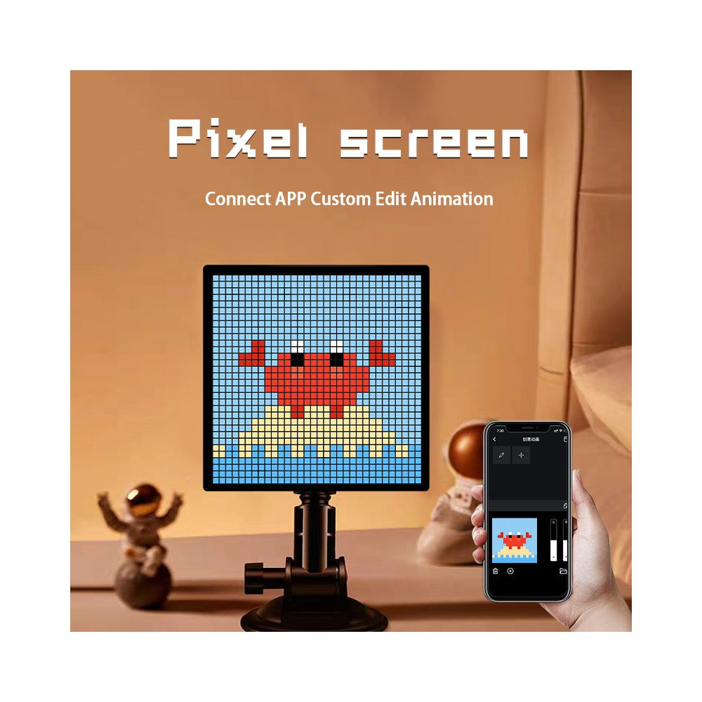 32x32 Pixel Bluetooth LED Display med 10W Effekt og 5V USB Input - Perfekt til brugervenlig visning og tilslutning.