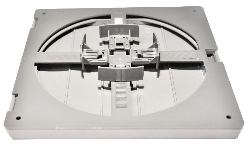 Ventilationsrist m. lukkespjæld - justérbar, 170x170, Hvid