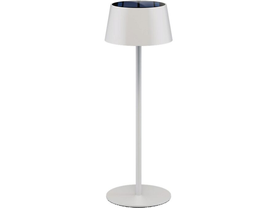 Trådløs LED solar bordlampe, hvid (IP44)