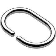 Hefe ringe til forhæng, c-formet - krom