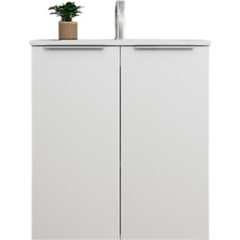 Sanibell Online usamlet møbelsæt 61x36cm mathvid med 2 låger