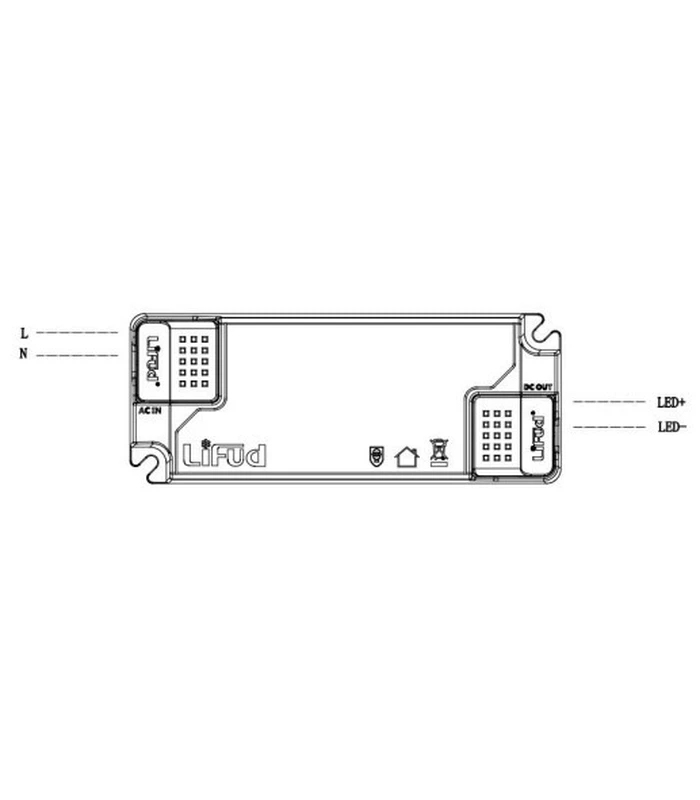 Lifud 30W dæmpbar LED driver