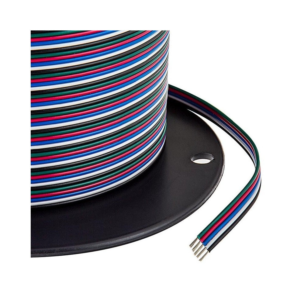 12-24V RGBW LED-strips - 100 meter rulle, 5-ledet