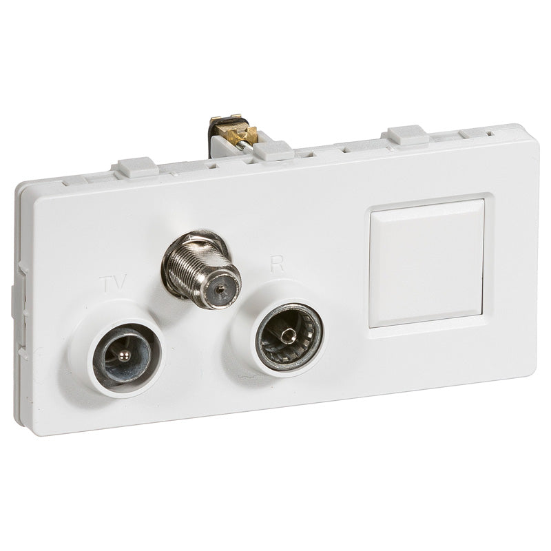 LK antenneudtag TV/R/SAT/RJ45 slutdåse TD352 - HV