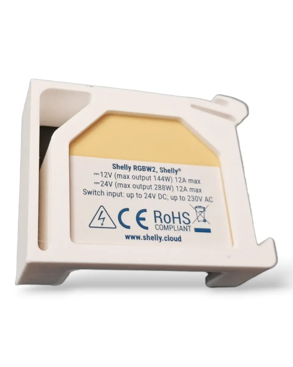 Shelly - DIN-skinne adapter til Gen1 enheder (Shelly RGBW 2 og Shelly Dimmer 2)