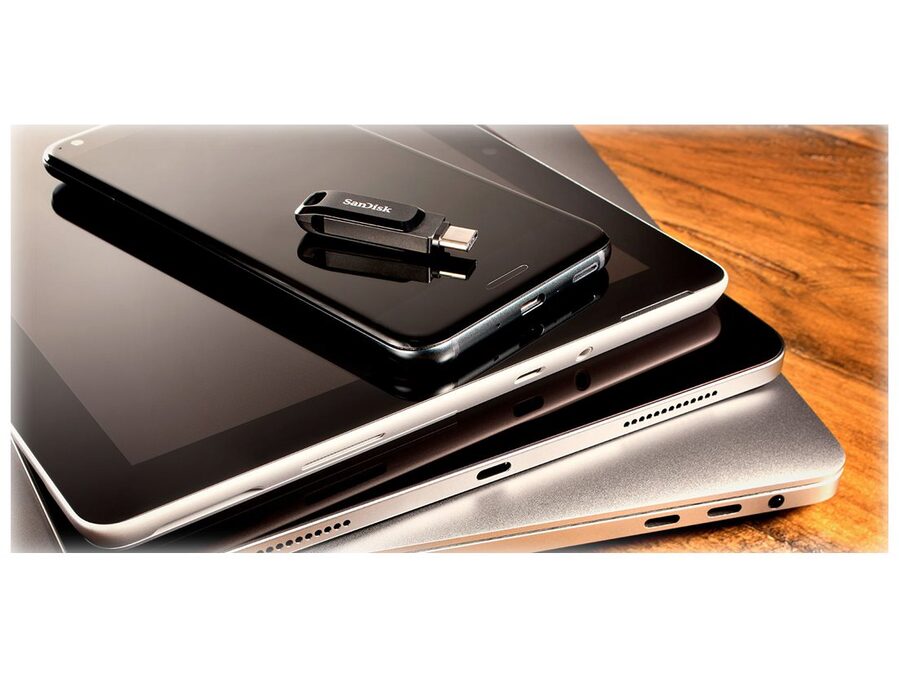Ultra Dual Drive Go 64GB USB 3.1 Gen 1 USB-C, Sort